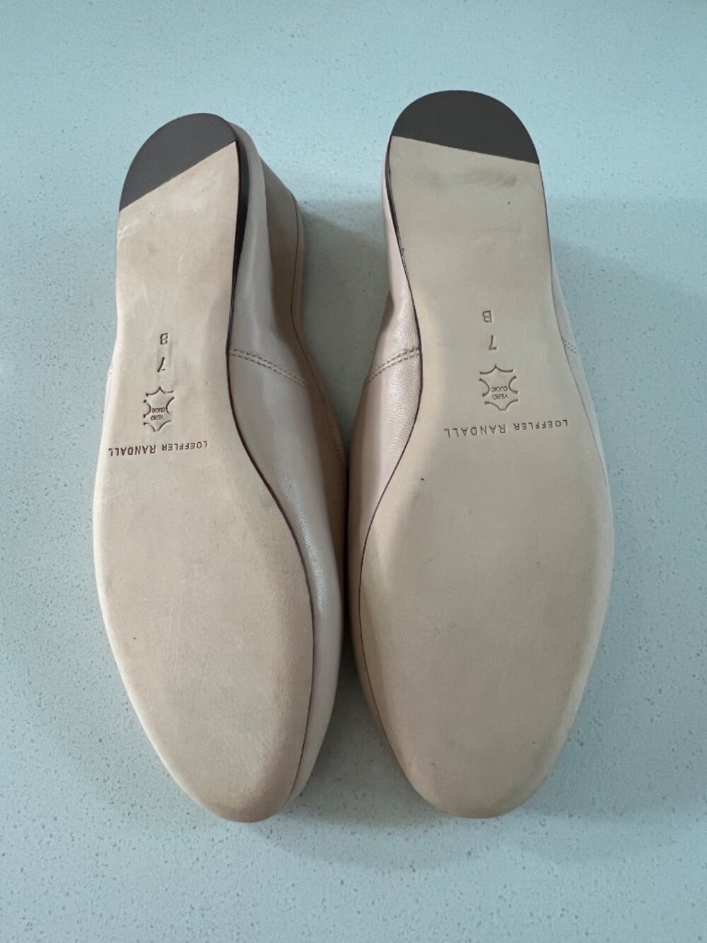 LOEFFLER RANDALL Landon light pink Leather Bow Ballerina Flats SIZE 7 - Picture 5 of 6